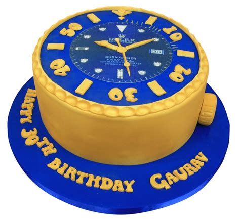 Rolex dial shape birthday cake